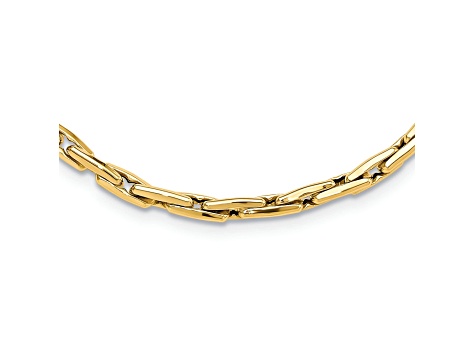 14K Yellow Gold Polished 4.2mm Fancy Link Necklace