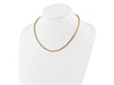 14K Yellow Gold Polished 4.2mm Fancy Link Necklace