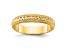 14K Yellow Gold 3mm Design Etched Wedding Band