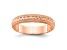 14K Rose Gold 3mm Design Etched Wedding Band