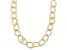 14K Yellow Gold Textured Oval Link 18-inch Necklace