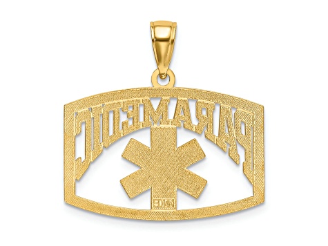 14k Yellow Gold Paramedic Pendant