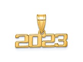 14K Yellow Gold Polished 2023 Graduation Charm
