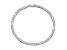 14K White Gold 4mm Flat Figaro Chain Bracelet