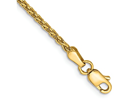 10k Yellow Gold 1.75mm Parisian Wheat Link Bracelet