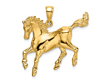 Picture of 14k Yellow Gold Horse Charm