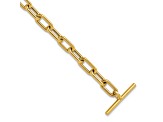 14K Yellow Gold Polished Fancy Toggle Link Bracelet