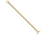 14K Yellow Gold Polished Fancy Toggle Link Bracelet