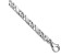 Rhodium Over 10k White Gold 6.7mm Hand Polished Fancy Link Bracelet