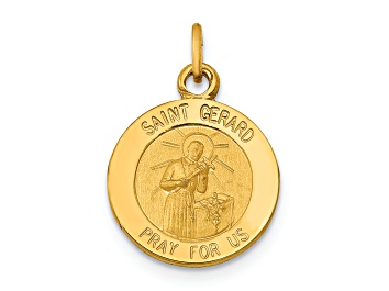 Picture of 14K Yellow Gold Saint Gerard Medal Charm