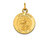 14K Yellow Gold Saint Gerard Medal Charm