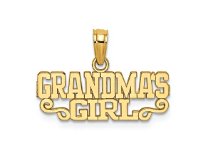 14k Yellow Gold Grandma's Girl pendant