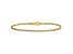 14k Yellow Gold 1.85mm Curb Link Bracelet, 7 Inches