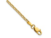 14k Yellow Gold 1.85mm Curb Link Bracelet, 8 Inches