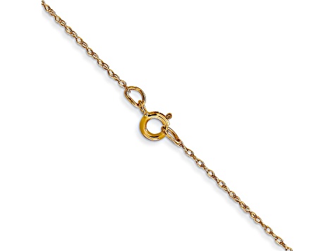14k Yellow Gold 0.5mm Solid Cable 24 Inch Chain