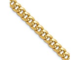 14k Yellow Gold 5.25mm Miami Cuban Link 22 Inch Chain