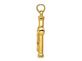 14K Yellow Gold Reversible Crucifix Pendant