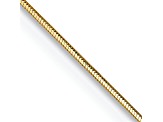 14K Yellow Gold 0.5mm Octagonal Snake Chain Necklace