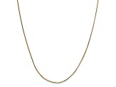 14K Yellow Gold 0.5mm Octagonal Snake Chain Necklace