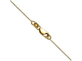 14K Yellow Gold 0.5mm Octagonal Snake Chain Necklace