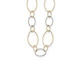 14K Two-Tone Oval Links 24-inch Necklace