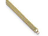 18K Yellow Gold 8mm Mesh 7.5 inch Bracelet