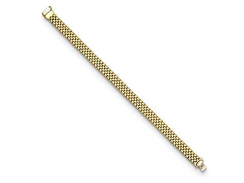 18K Yellow Gold 8mm Mesh 7.5 inch Bracelet