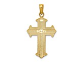 14k Yellow Gold Passion Cross Pendant