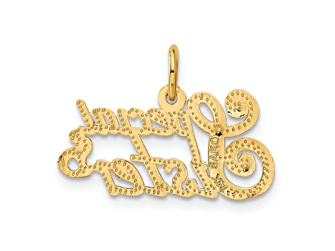 14k Yellow Gold Special Sister Pendant