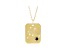 14K Yellow Gold Black Spinel and White Diamond Aquaruis Zodiac Constellation Pendant With Chain