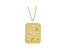 14K Yellow Gold Citrine and Diamond Leo Zodiac Constellation Pendant With Chain