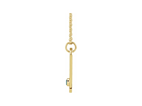 14K Yellow Gold Blue Zircon and White Diamond Scorpio Zodiac 14K Yellow Gold Blue Zircon and White Diamond Scorpio Zodiac