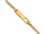 14k Yellow Gold Cut-out Heart Mariner Link ID Bracelet