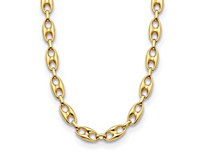 14K Yellow Gold 10mm Anchor Link 18-inch Necklace