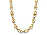 14K Yellow Gold 10mm Anchor Link 18-inch Necklace