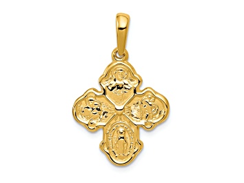 Picture of 14K Yellow Gold Four Way Medal Pendant
