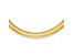 14K Yellow Gold 8.4mm Domed 16-inch Omega Necklace