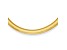 14K Yellow Gold 8.4mm Domed 18-inch Omega Necklace