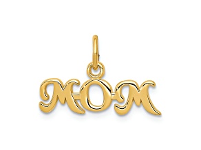 10K Yellow Gold Mom Charm
