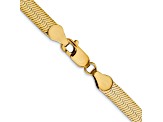 14K Yellow Gold 5mm Silky Herringbone Chain Necklace