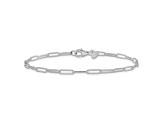 14K White Gold Polished Fancy Link Bracelet