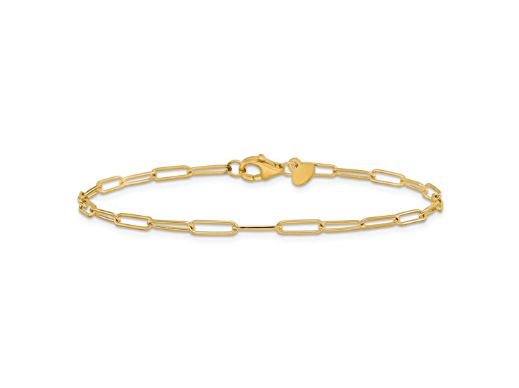14K Yellow Gold Polished Fancy Link Bracelet