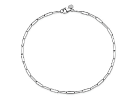 14K White Gold Polished Fancy Link Bracelet