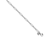 14K White Gold Polished Fancy Link Bracelet