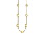 14K Yellow Gold 8mm Bead and Cable Link 18-inch Necklace