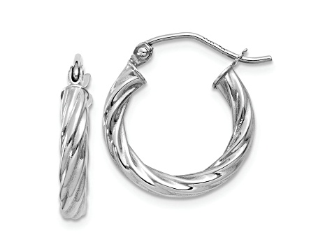 その他 True up Rhodium Over 14k White Gold Polished 3/8
