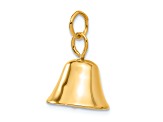 14k Yellow Gold Moveable Wedding Bell Charm Pendant