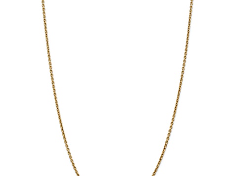 10k Yellow Gold 2.2mm Solid Forzantine Cable 20 Inch Chain