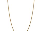 10k Yellow Gold 2.2mm Solid Forzantine Cable 20 Inch Chain