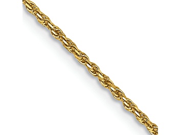 Picture of 14k Yellow Gold 1.15mm Solid Diamond-Cut Rope 20 Inch Chain